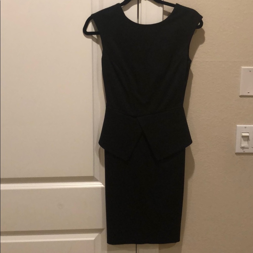 Ted Baker Peplum Dress. Black. Size 0